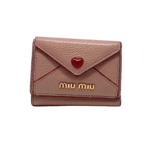 miu miu small madras wallet